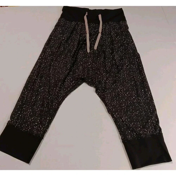 Lululemon Drop It Crop Speckled Baggie Zipper Pockets Drawstring 6 Streetwear - Picture 1 of 7